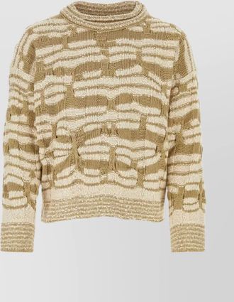 Bottega Veneta embroidered cotton blend sweater