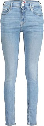 Tommy Hilfiger Blauwe Denim Skinny Jeans met Gewassen Effect - Dames - Skinny Jeans - Blauw - W26 L30 - Denim - Jeans