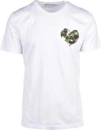 Dolce & Gabbana Hombre, Camisetas, Blanco, Talla: 2XL