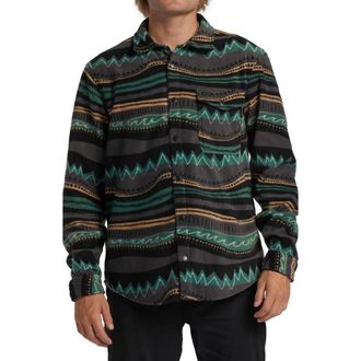 Billabong Furnace Flannel Button-Up Shirt in Multi at Nordstrom, Size Small