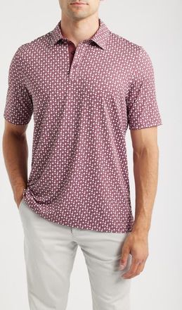 Johnston & Murphy XC+ Game Day Performance Polo in Burgundy at Nordstrom, Size X-Large