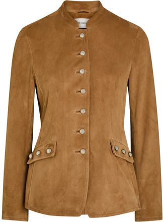 Nour Hammour Honor&eacute; Suede Jacket - Brown - 38 (UK10 / S)