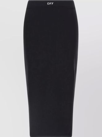 Off-white logo-print pencil skirt