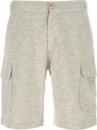Brunello Cucinelli Grey Solid Shorts