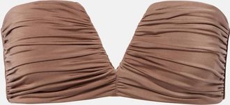 JADE Swim Top de bikini bandeau Clara fruncido