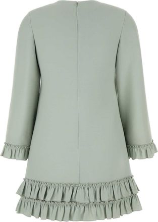 Valentino Garavani Womens Mint Green Wool Blend Mini Dress Dirtysageemerald Abiti