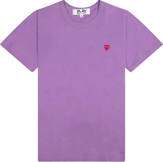 Comme Des Garçons T-shirt Small Heart - Viola