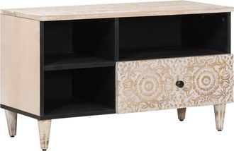 vidaXL Mueble De Tv 80 X 33,5 X 46 Cm Madera De Mango Maciza Vidaxl