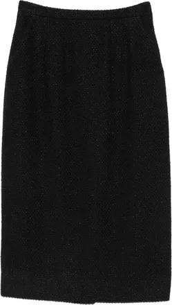 Dolce & Gabbana Boucl&eacute;-knit Pencil Midi Skirt