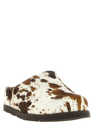 UGG Pony Hair Animal Print Slippers - Brown