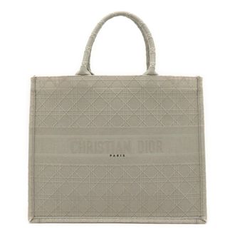 Dior Gray Canvas Tote Bag (Pre-Owned)