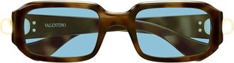 Valentino Sunglasses Vg0016 S 003 Brown/Blue Women