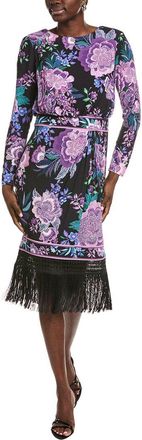 Tadashi Shoji Akilah Floral Blouson Midi Dress
