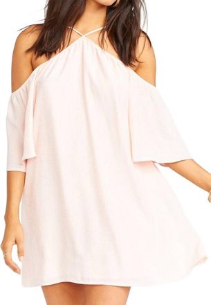 Show me your Mumu Lindsay Halter Dress In Speckle Dots Pink