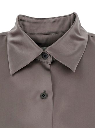 Dries Van Noten Womens Shirt Casia Grey Cotton Blouses