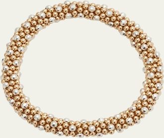 Meredith Frederick Beth 14-Karat Gold and Silver Bead Bracelet