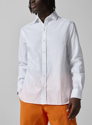 J.W.Anderson Mens Satiny stripes shirt