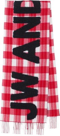 J.W.Anderson Geruite log sjaal - Heren - Wintersjaals - Veelkleurig - ONE Size - Wol - Accessoires