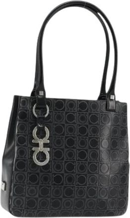 Ferragamo Pre-owned Shoulder Bags, female, Black, Size: ONE SIZE Pre-owned Tote Bag