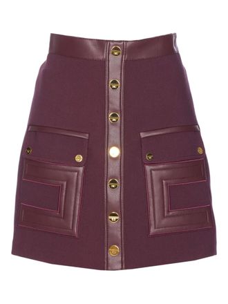 Elisabetta Franchi Minigonna con bottoni - Rosso