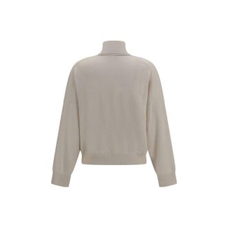 Brunello Cucinelli Womens Beige Cashmere Sweater Clothing