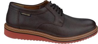 Mephisto Dynamische en lichte herenschoen met veters - Heren - Veterschoenen - Bruin - 44 1/2 EU - Leer - Schoenen