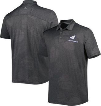 Tommy Bahama Mens Tommy Bahama Charcoal Kevin Harvick Palm Coast Delray Frond IslandZone Polo at Nordstrom, Size Medium