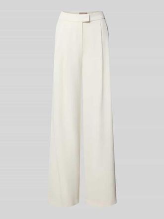 Christian Berg Cocktail Wide Leg Stoffhose mit Raffungen in Ecru, Gr&ouml;&szlig;e 32