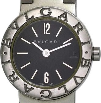 Bulgari Pre-owned Glass watches - Dames - Vintage Horloges - Zwart - ONE Size - Vintage