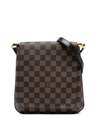 Louis Vuitton 2005 Damier Ebene Musette Salsa Long Strap crossbody bag - Bruin