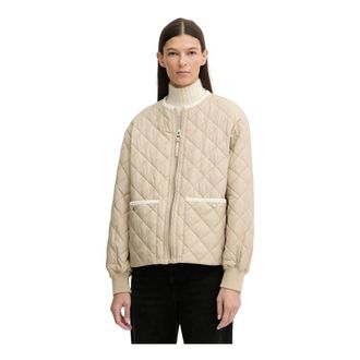 Marc O'Polo Dames, Jassen, Beige, Maat: 2XS Poliester
