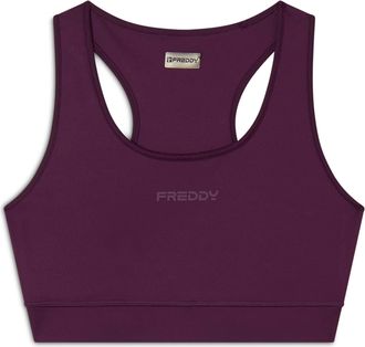Freddy Shirttop FREDDY Top S25WSFB1, Damen, Gr. L, lila (plum caspia), Obermaterial: 87% Polyester PES. 13% Elasthan EL., Tops Shirttop