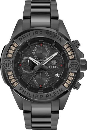 Philipp Plein The $kull Chronograph Bracelet Watch, 44mm in Ip Black at Nordstrom