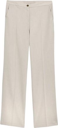 Oltre Palazzo Broek - Dames - Straight fit broeken - Beige - S - Broeken