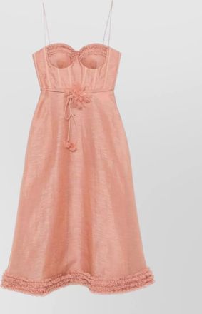 Zimmermann silk linen midi dress