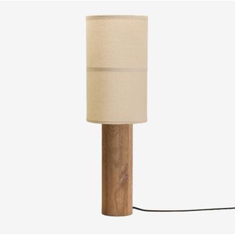 Sklum Sklum - L&aacute;mpara De Mesa En Madera De Mango Carolina