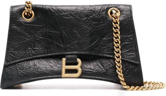 Balenciaga small Crush shoulder bag - women - Calf Leather - OS - Black
