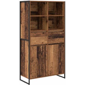 vidaXL Sideboard 2 pcs Old Wood 81 x 36 x 150.5 cm Engineered Wood vidaXL