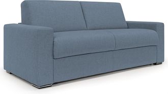 Divani.Store Divani.store - Nixon Sof&aacute; Convertible Con Colch&oacute;n H2o En Tela Impermeable 220 Cm (mat. 160x197) Azul
