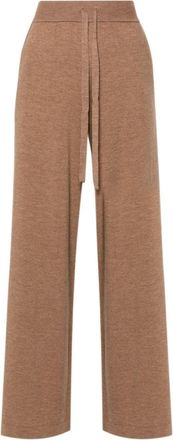 P.A.R.O.S.H. Lime wool trousers - women - Elastane/Wool/Cashmere - M - Brown