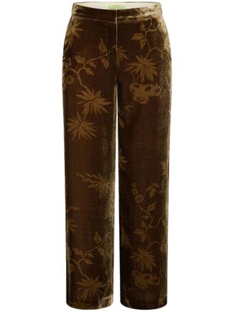 Shanghai Tang Cropped broek - Bruin