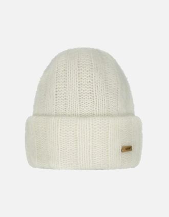 Barts Womens Barts Womens River Rush Knit Knitted Wool Beanie Hat - White - Size: ONE size