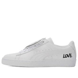 Puma (WMNS) PUMA Basket Badge HNDWRTTN White 370190-01