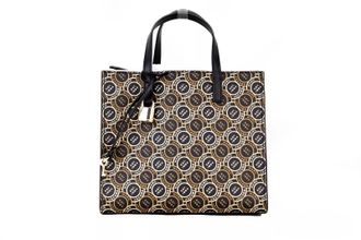 Marc Jacobs Marc Jacobs Mini Grind Signet Printed Leather Crossbody Tote Handbag Womens Purse