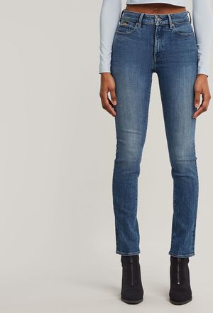 G-Star 3301 Shape Skinny Jeans - Midden blauw - Dames