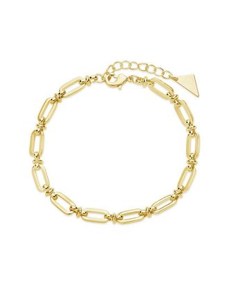 Sterling Forever 14K Plated Oval Link Chain Bracelet