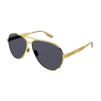 Gucci Sunglasses, unisex, Yellow, 64 MM, Pilot Sunglasses
