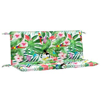 vidaXL Cojines Para Banco De Jard&iacute;n 2 Uds Tela Multicolor 120x50x7 Cm Vidaxl