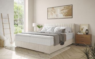 Inosign Boxbett »Thor mit Bettkasten, inkl. Matratze, Topseller« Topper und Zierkissen, in verschiedenen Härtegraden verfügbar