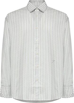 Jacquemus La Chemise Letro - Heren - Casual Overhemden - Veelkleurig - 2XL - Katoen - Overhemden